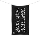 Don’t Stop! Don’t Stop Black | Mix & Match Classic Fun-Flirty Lovers’ Towels