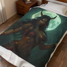 Horned Queen Fantasy Women Couple Gifts Sexy Lovers’ Silky Soft Blanket