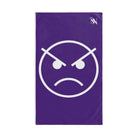 Angry Emoji Purple | Mix & Match Classic Fun-Flirty Lovers’ Towels