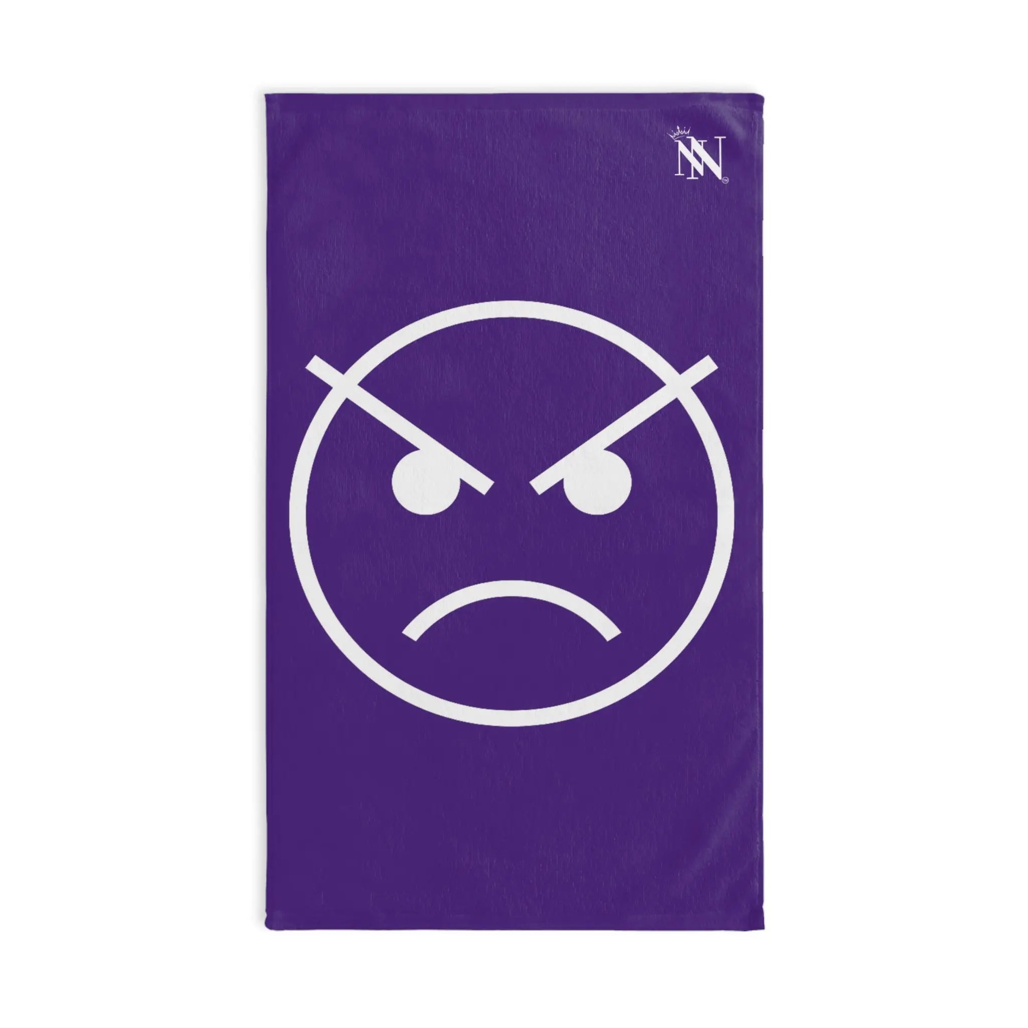 Angry Emoji Purple | Mix & Match Classic Fun-Flirty Lovers’ Towels