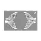 Mr. Mr. Mermaid Shareable Sides Grey | Mix & Match Classic Fun-Flirty Lovers’ Towels