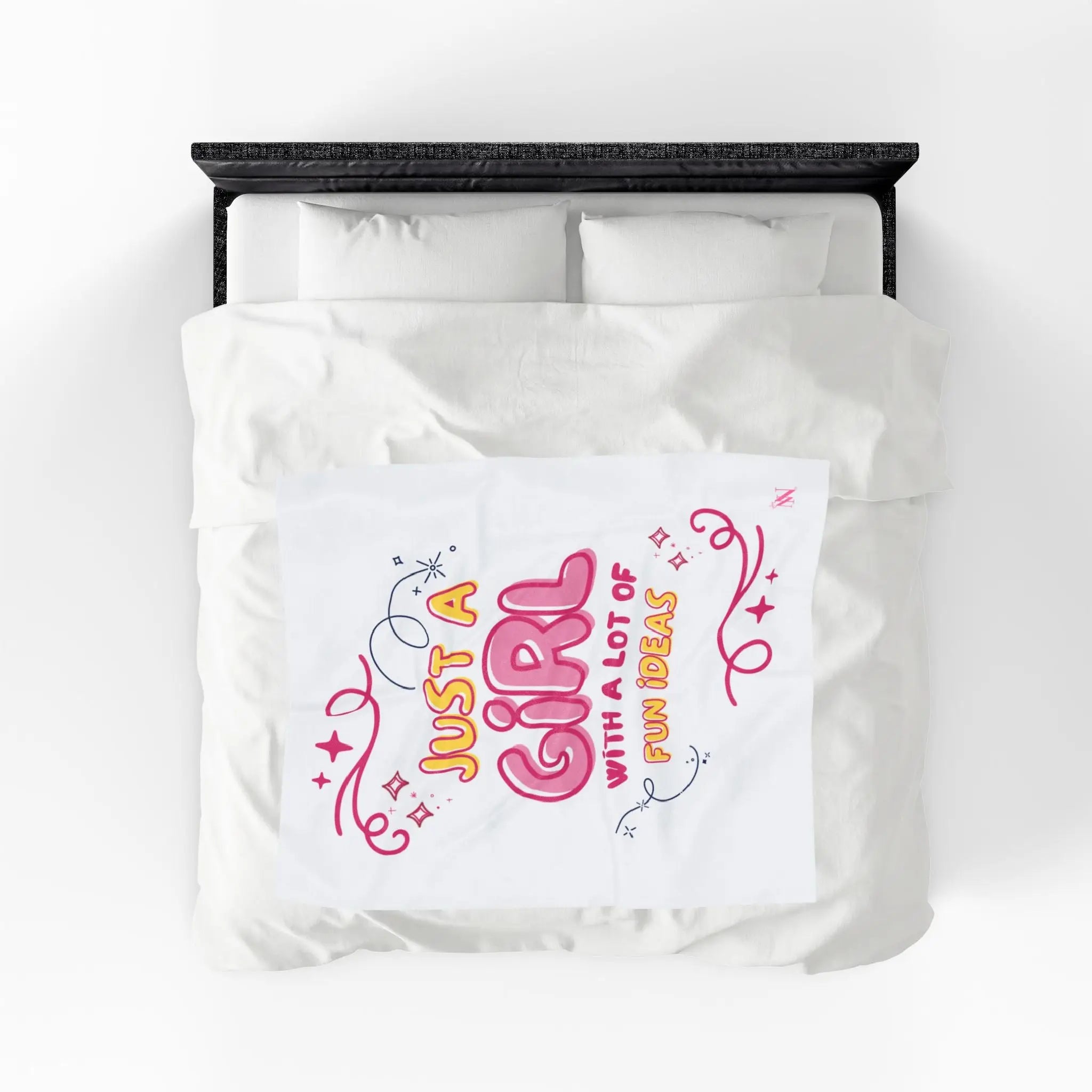 Just a Girl Fun Ideas Blanket