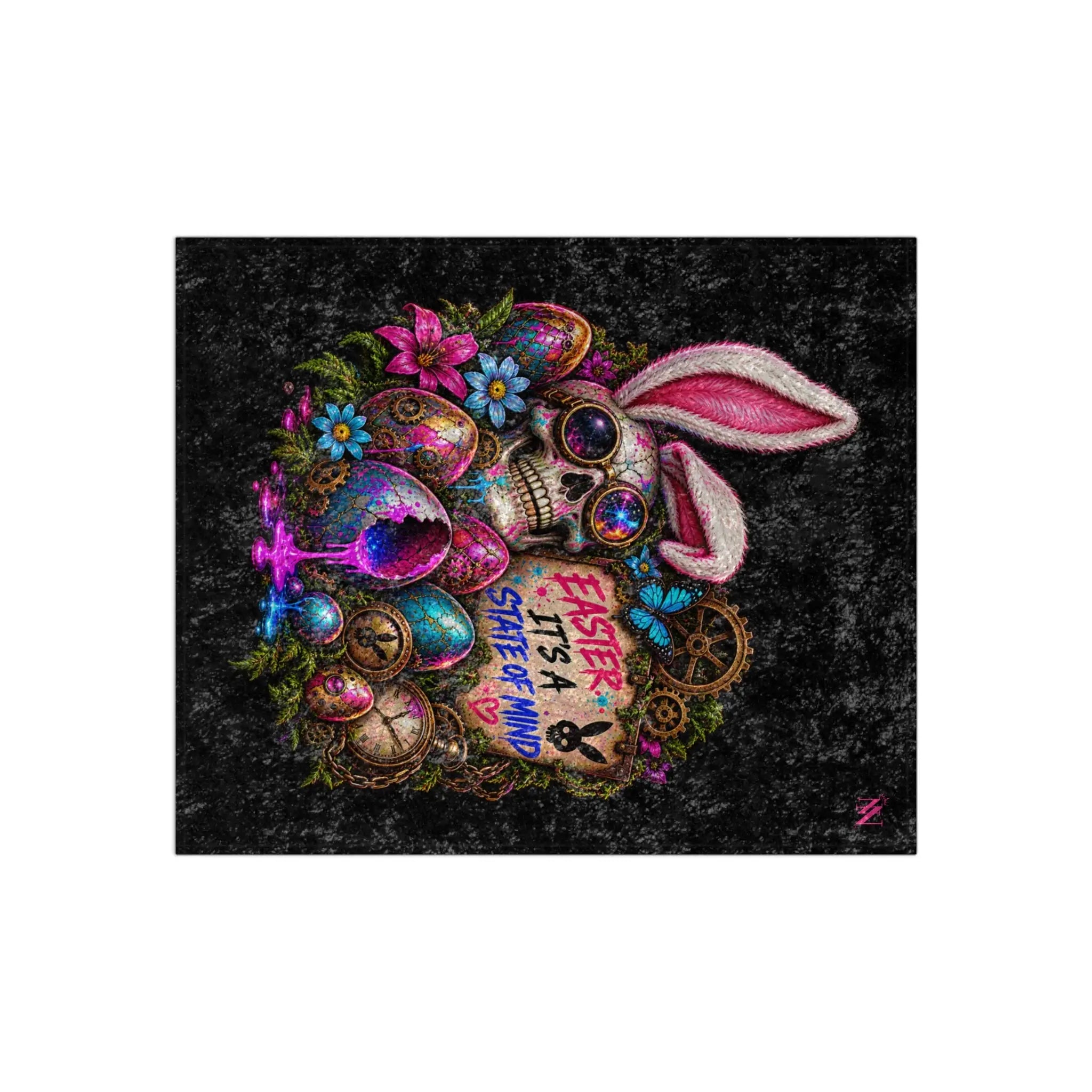 Easter.. It’s a State of Mind Crushed Velvet Blanket
