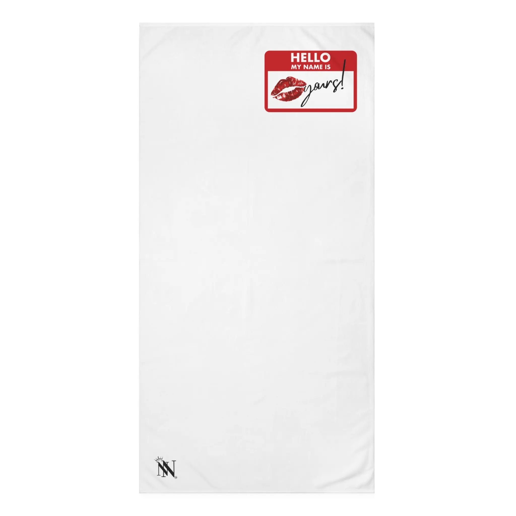 Hello My Name Is Yours! Tag | Mix & Match Naughty XL Fun-Flirty Lovers’ Towels