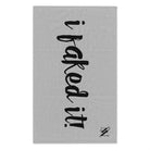 I Faked It! Silver | Mix & Match Soft Fun-Flirty Lovers’ Towels