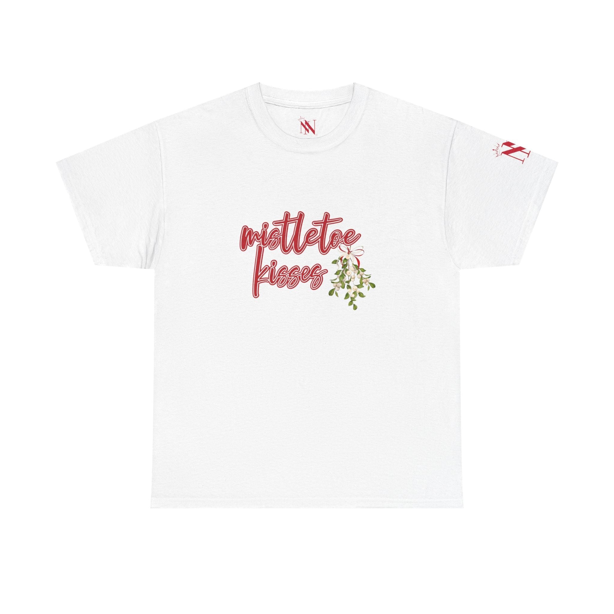 Mistletoe Kisses Adult T-Shirt Cum Tee | Live Bold & Comfortable