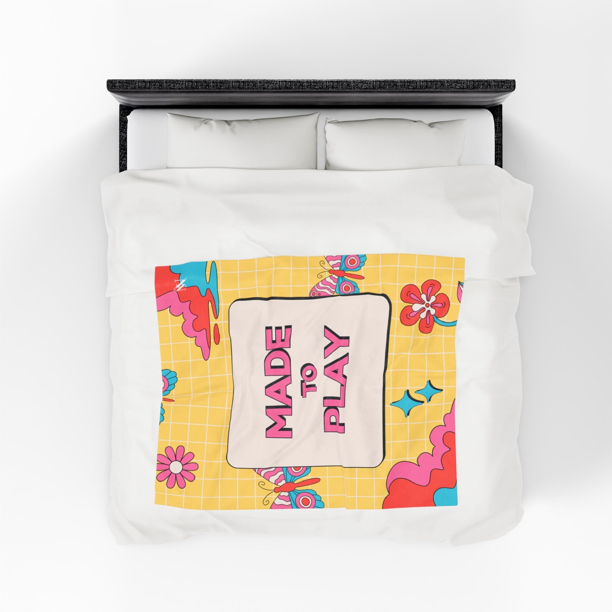Made to Play Retro Vibe | Mix & Match Velveteen Fun-Flirty Lovers’ Blankets