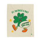 Looking for Luck Shamrock St. Patrick’s Day | Mix & Match Soft Fun-Flirty Lovers’ Blankets