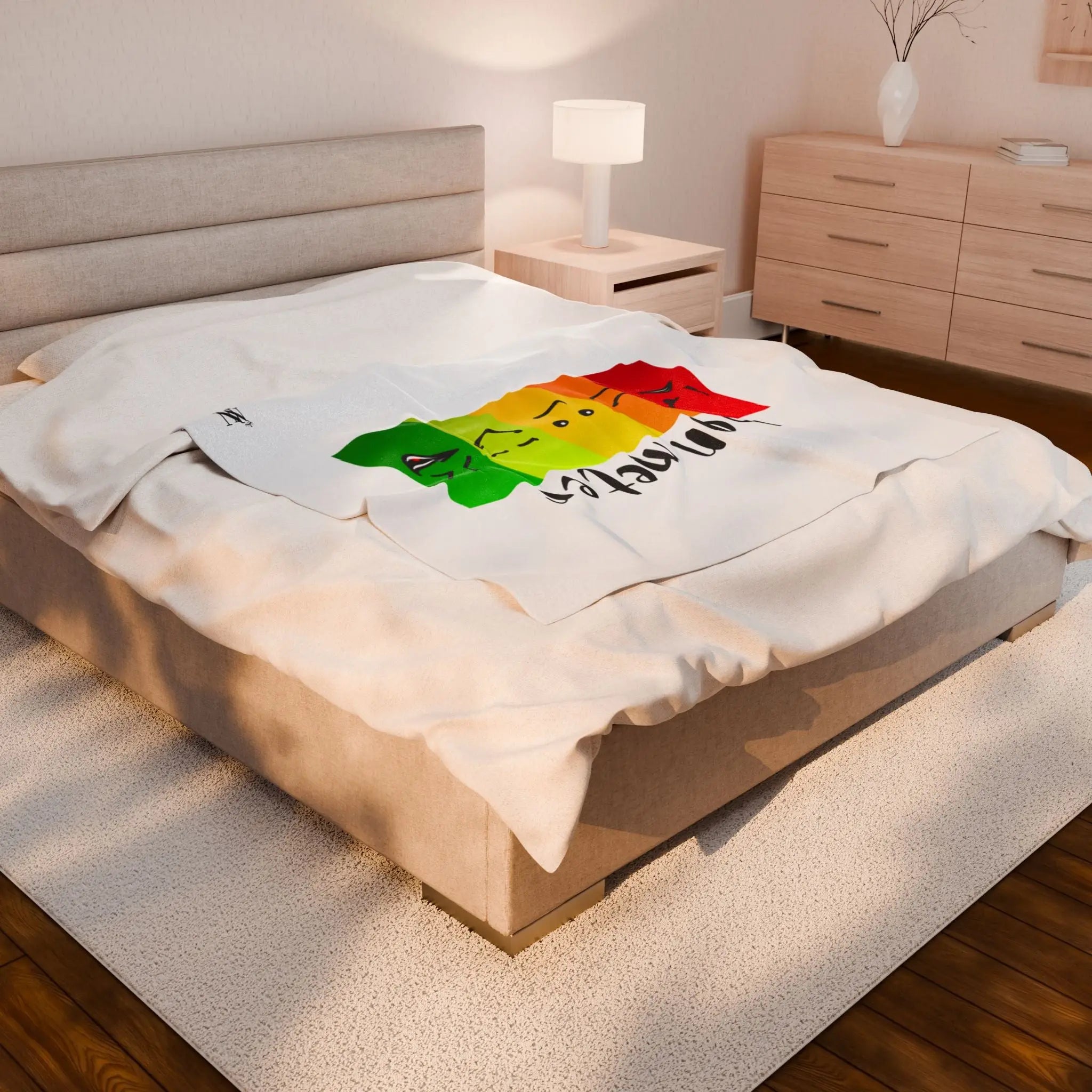 Moan Meter | Mix & Match Velveteen Fun-Flirty Lovers’ Blankets