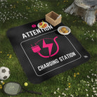 Attention Charging Station | Mix Match Fun-Flirty Lovers’ Water-Resistant Blankets