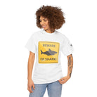 Beware of Cum Shark | Mix & Match 100% Cotton Unisex Fun-Flirty Lovers’ Tees