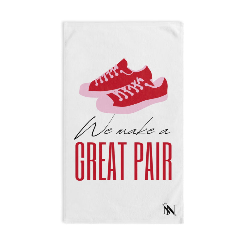 We Make a Great Pair Shoes | Mix & Match Classic Fun-Flirty Lovers’ Towels