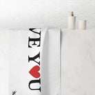 Love You Love | Mix & Match XL Fun-Flirty Lovers’ Towels