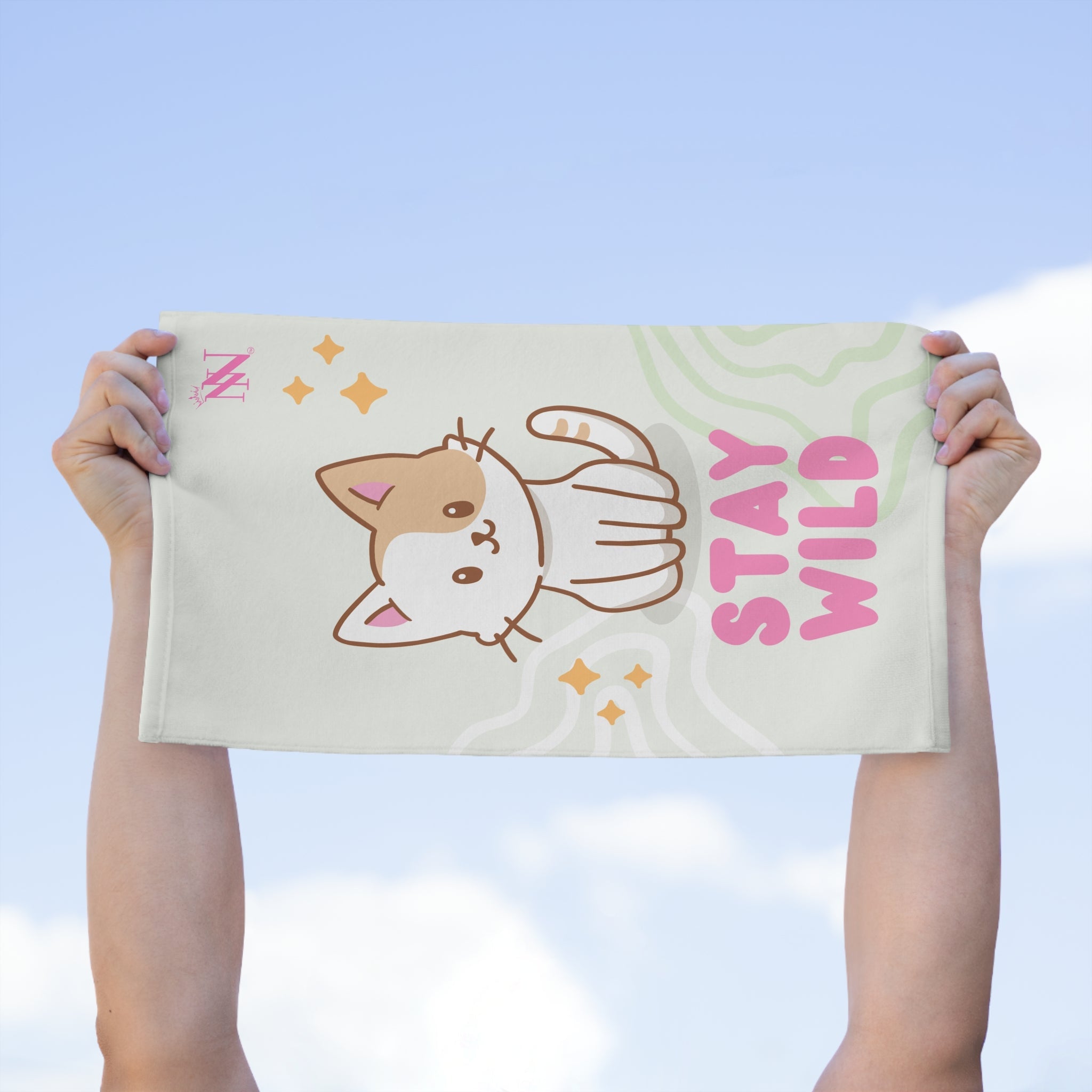 Stay Wild Cute Kitty | Mix & Match Soft Fun-Flirty Lovers’ Towels