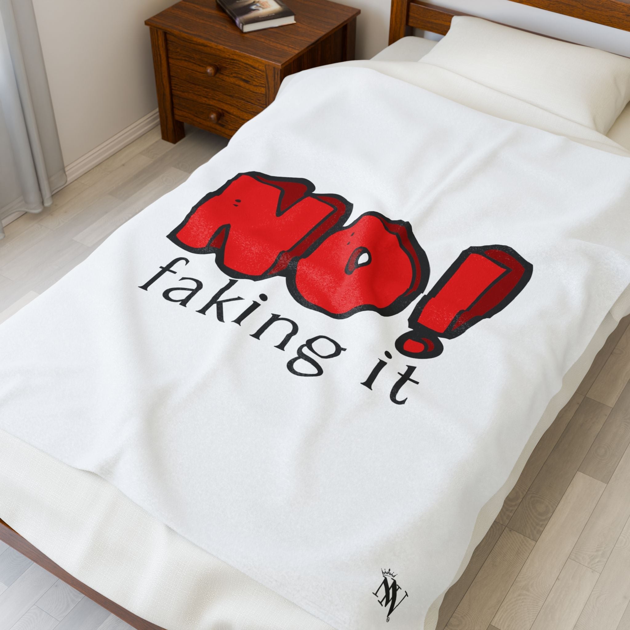 No! Faking It | Mix & Match Soft Fun-Flirty Lovers’ Blankets