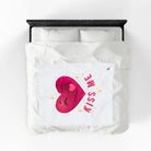 Kiss Me Heart Emoji | Nectar Napkins Fun-Flirty Lovers’ Blankets