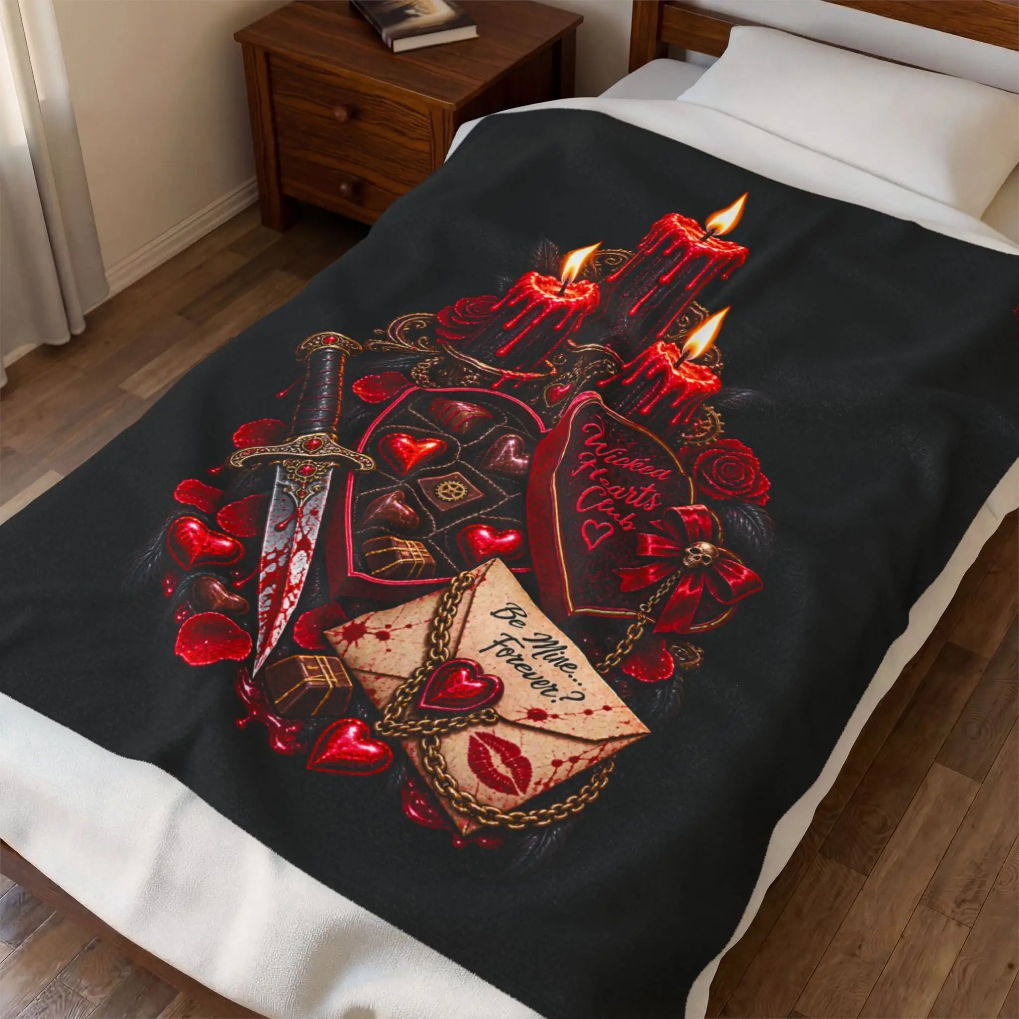 Wicked Hearts Club Valentines | Nectar Napkins Fun-Flirty Lovers’ Blankets