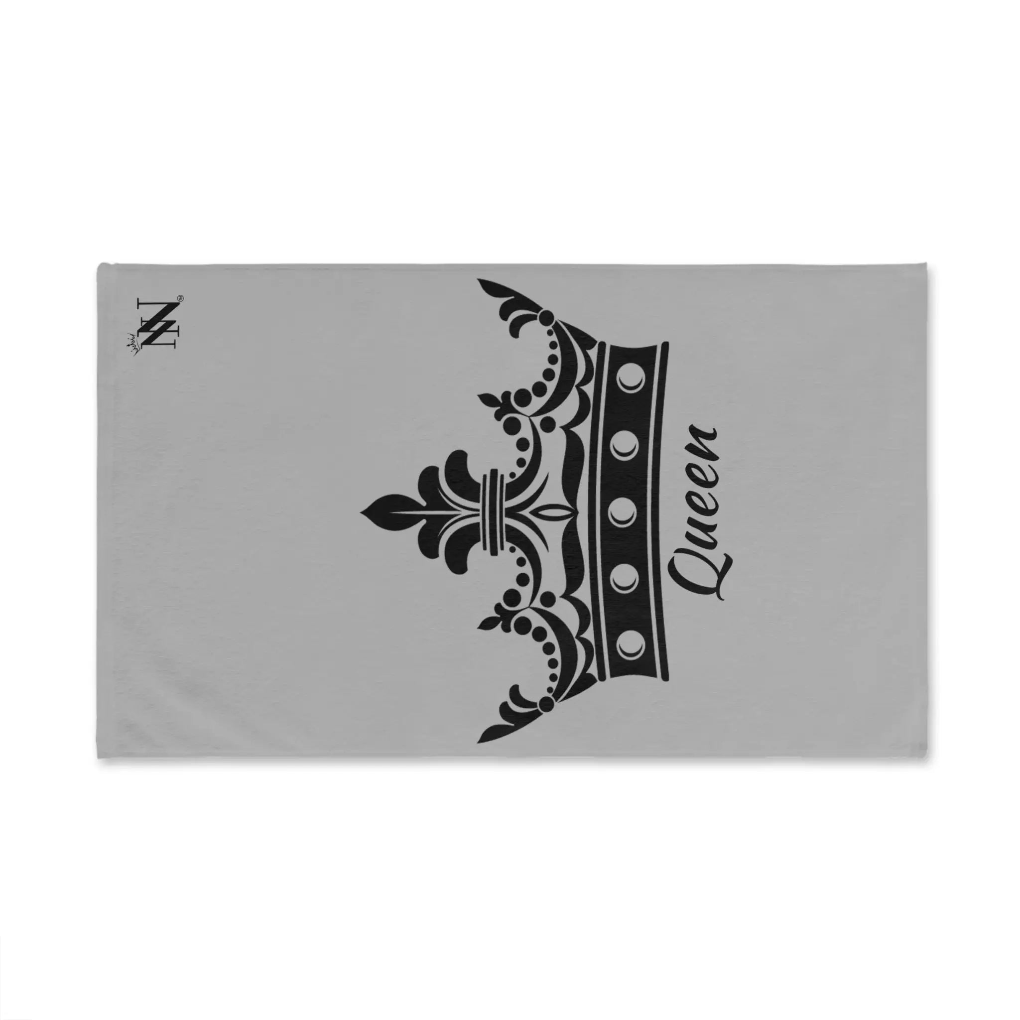 Large Crown Queen Light Grey Cum Towel