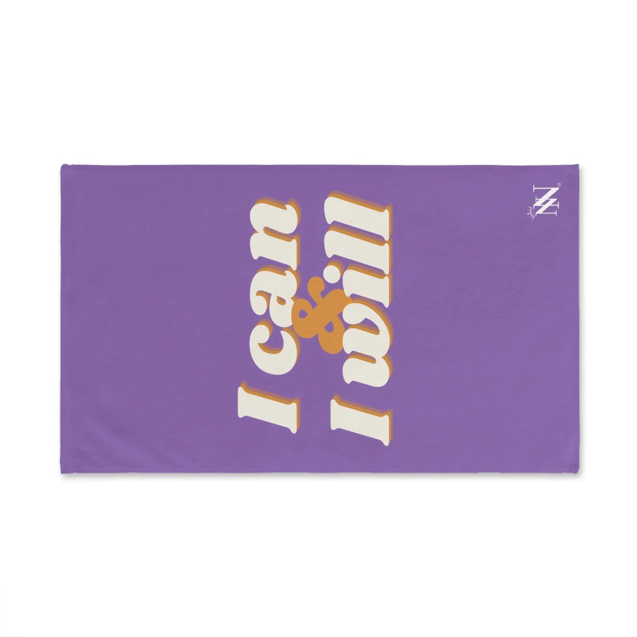 I Can I Will Lavendar | Mix & Match Original Fun-Flirty Lovers’ Towels