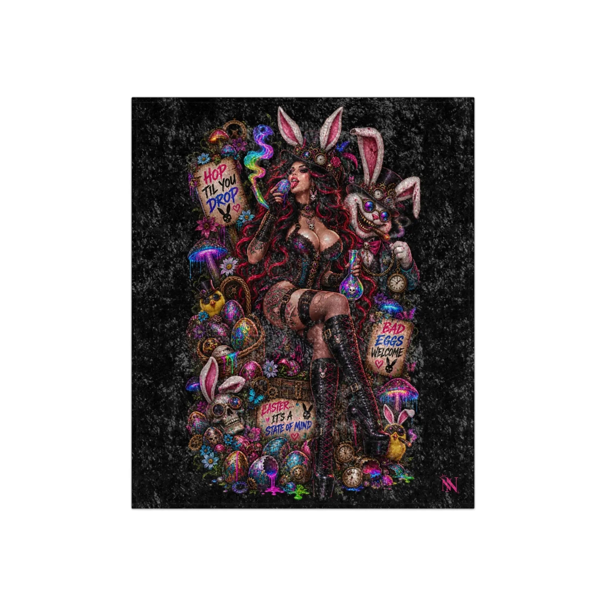 Easter Wicked Fantasy Crushed Velvet Blanket