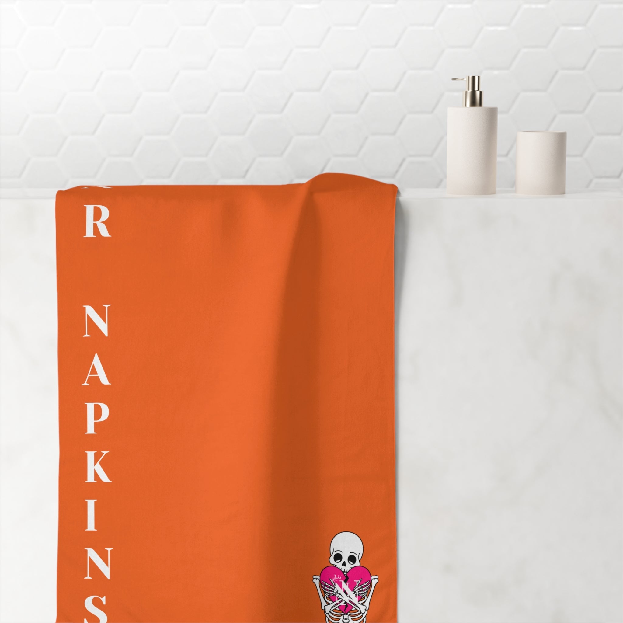 Nectar Napkins Brand Orange Over Sized Sex Towel