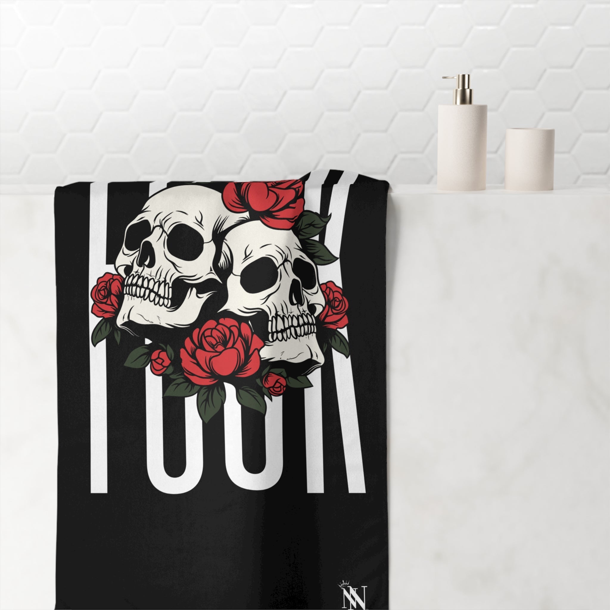 Roses Skulls & Fuck | Mix & Match XL Fun-Flirty Lovers’ Towels
