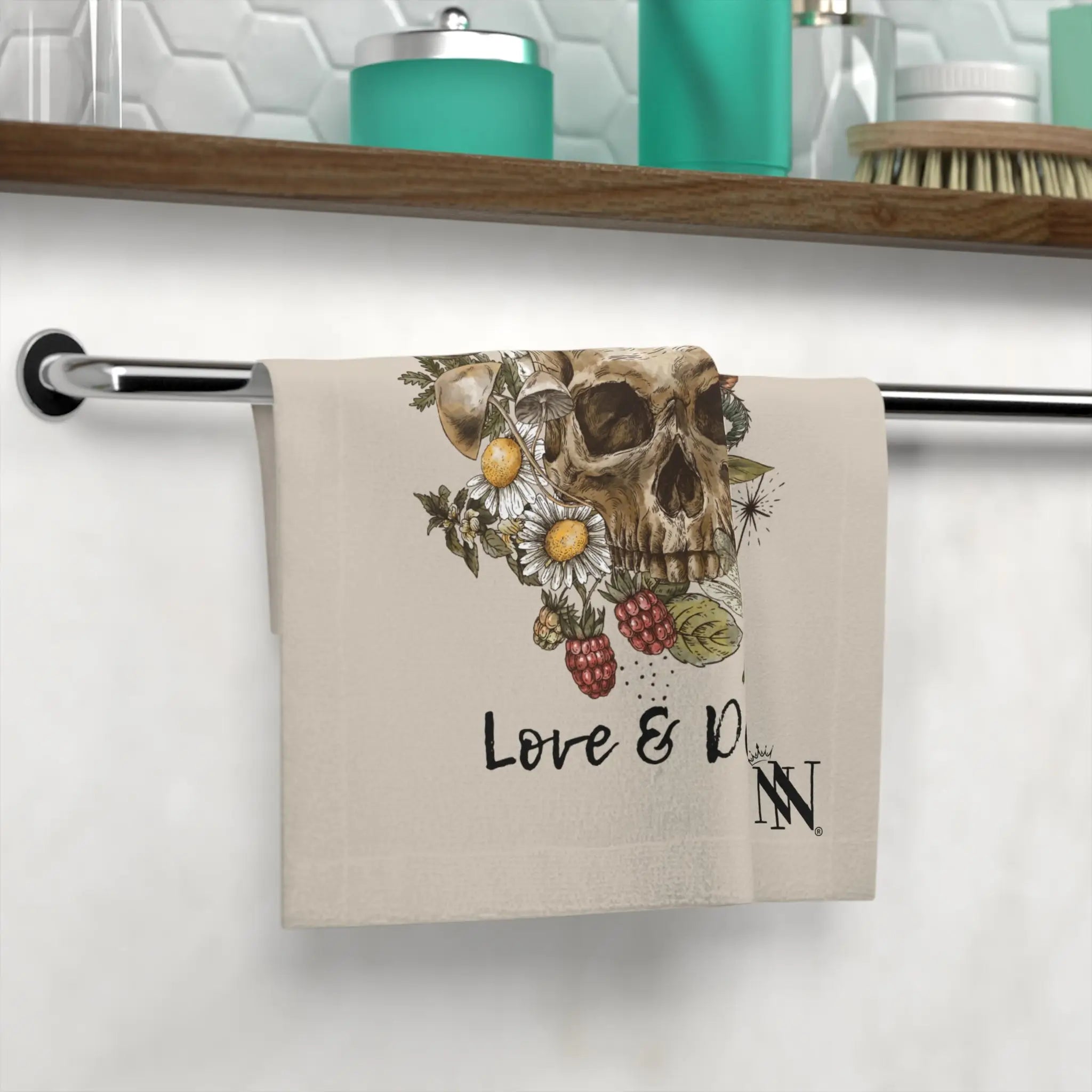 Love & Death Skull Floral | Nectar Napkins Lils’ Fun-Flirty Lovers’ Towels