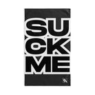 SUCK ME Block Letter Dark Grey Cum Towel