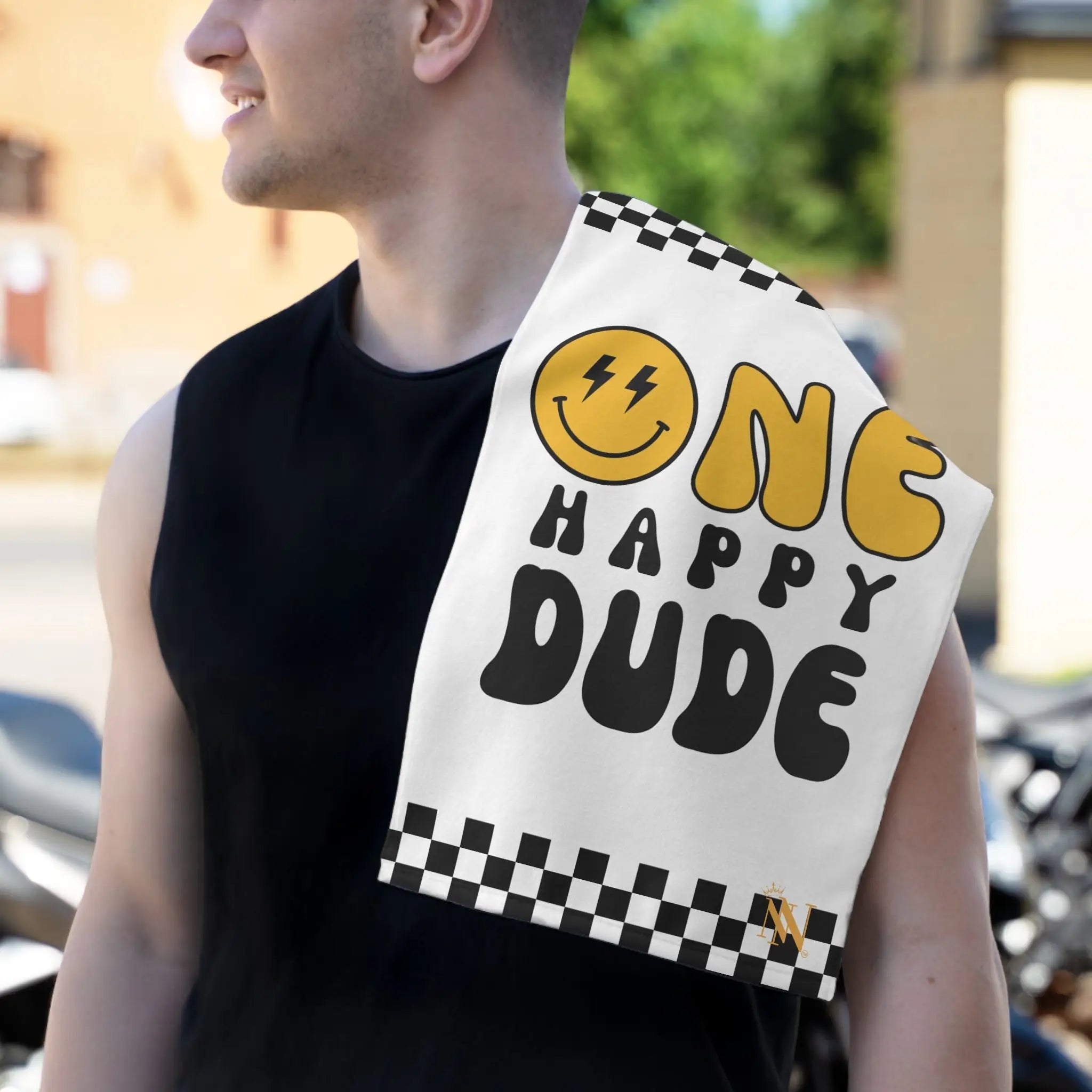One Happy Dude Emoji Sex Towel