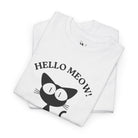 Hello Meow! | Mix & Match Cotton Unisex Fun-Flirty Lovers’ T-Shirts