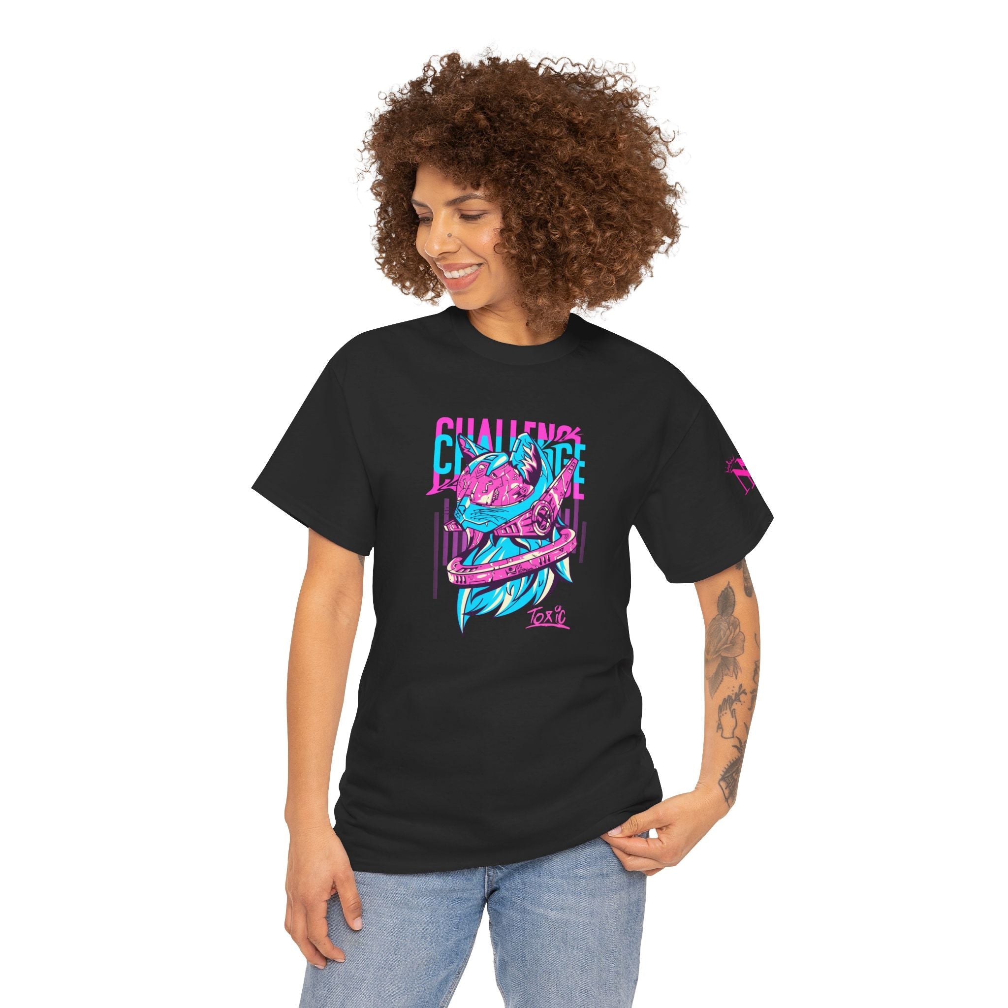 Challenge Toxic Kitty | Mix & Match Cotton Unisex Fun-Flirty Lovers’ T-Shirts