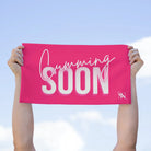 Cumming Soon Plain Signature Pink Sex Towel
