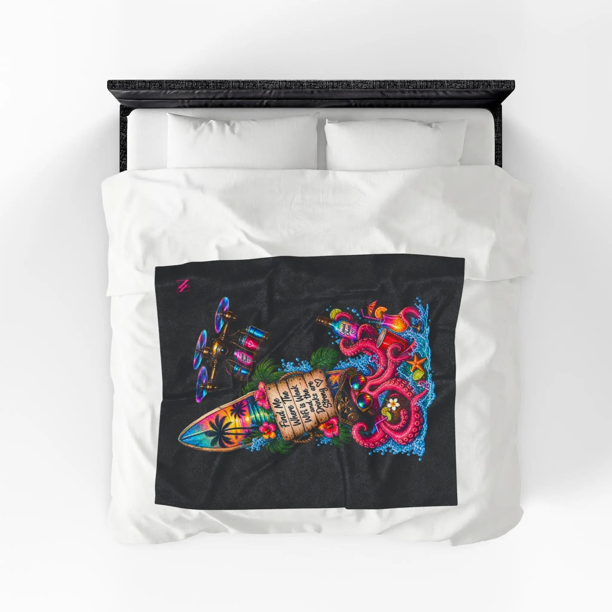 Liquid Chaos Spring Break Lovers’ Blanket