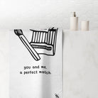 You and Me A Perfect Match | Mix & Match XL Fun-Flirty Lovers’ Towels