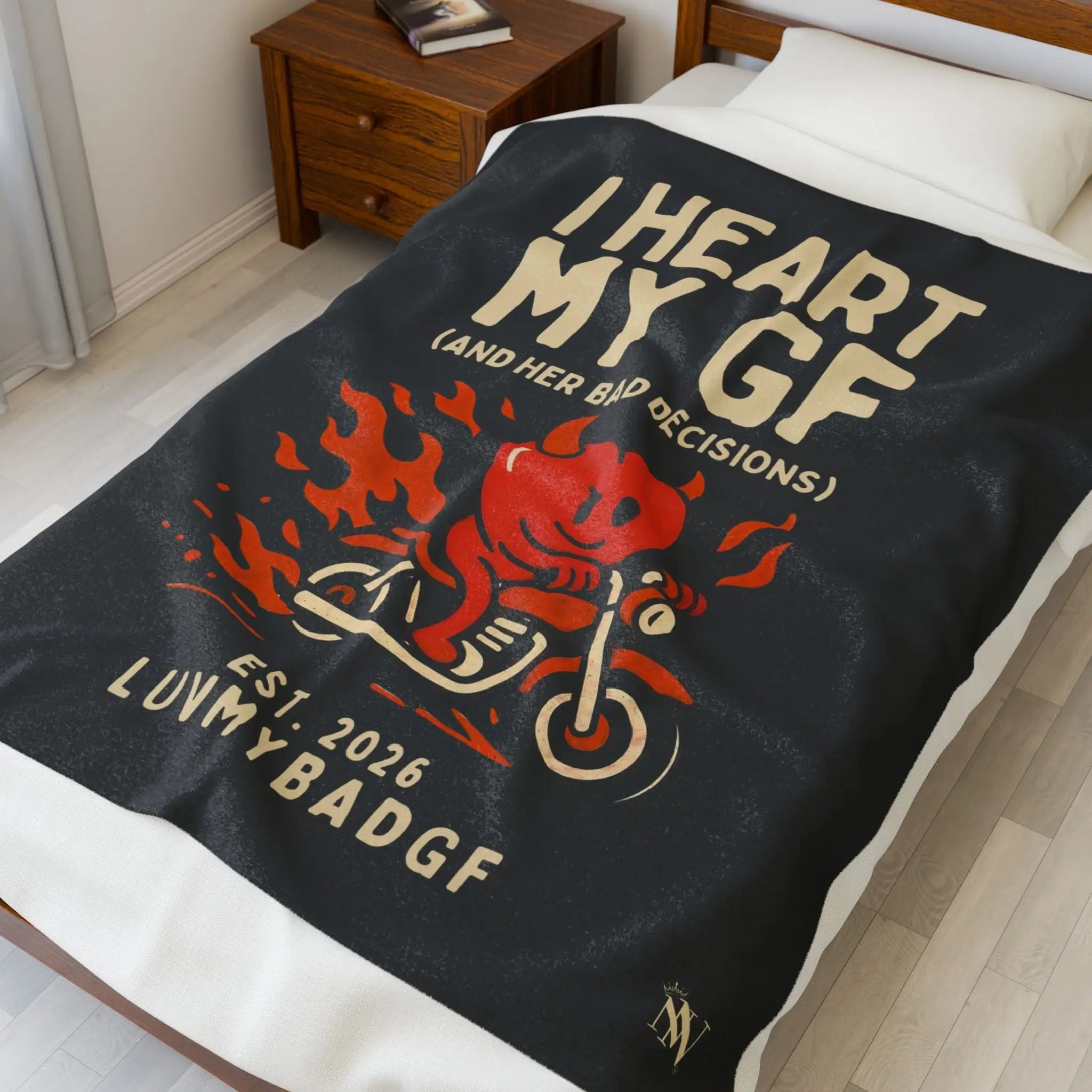 I Heart My GF | Mix & Match Soft Fun-Flirty Lovers’ Blankets