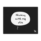 Black Thinking With My Dick | Mix & Match Playful Fun-Flirty Lovers’ Toy Mats