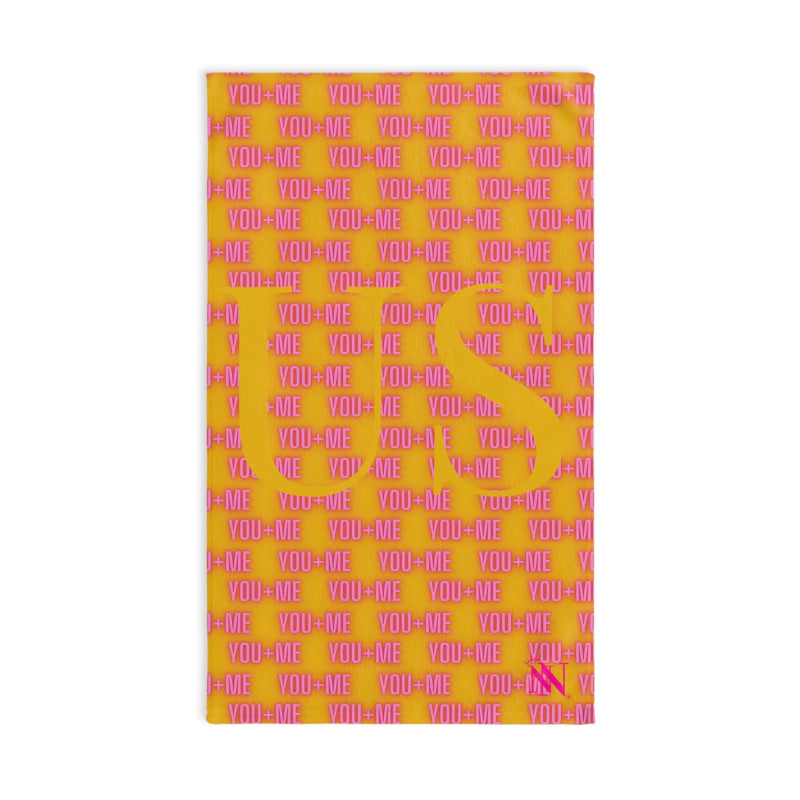 You + Me=US Yellow | Mix & Match Original Fun-Flirty Lovers’ Towels