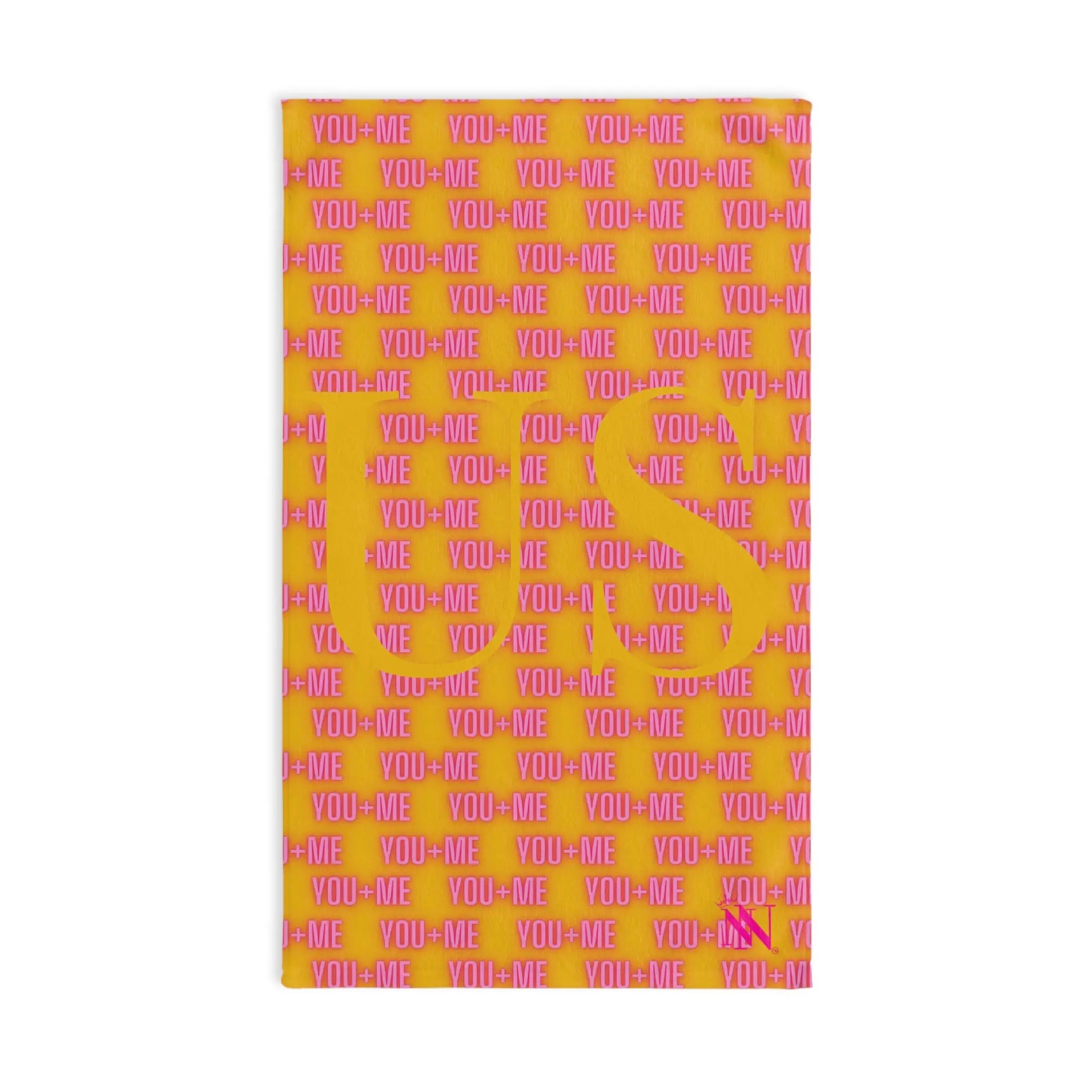 You + Me=US Yellow | Mix & Match Original Fun-Flirty Lovers’ Towels