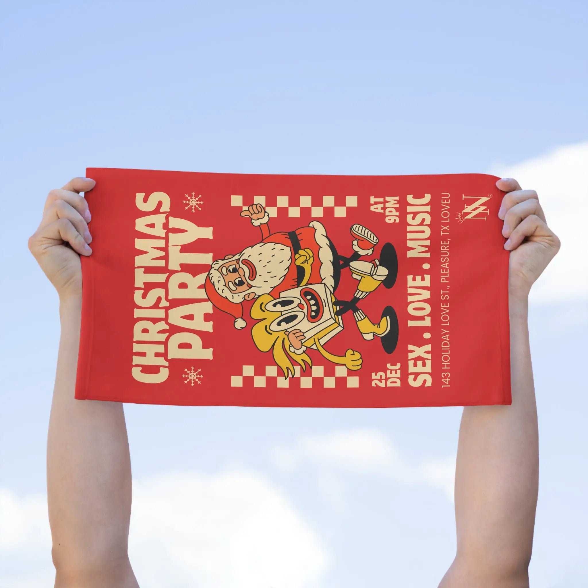 Christmas Party | Mix & Match Soft Fun-Flirty Lovers’ Towels
