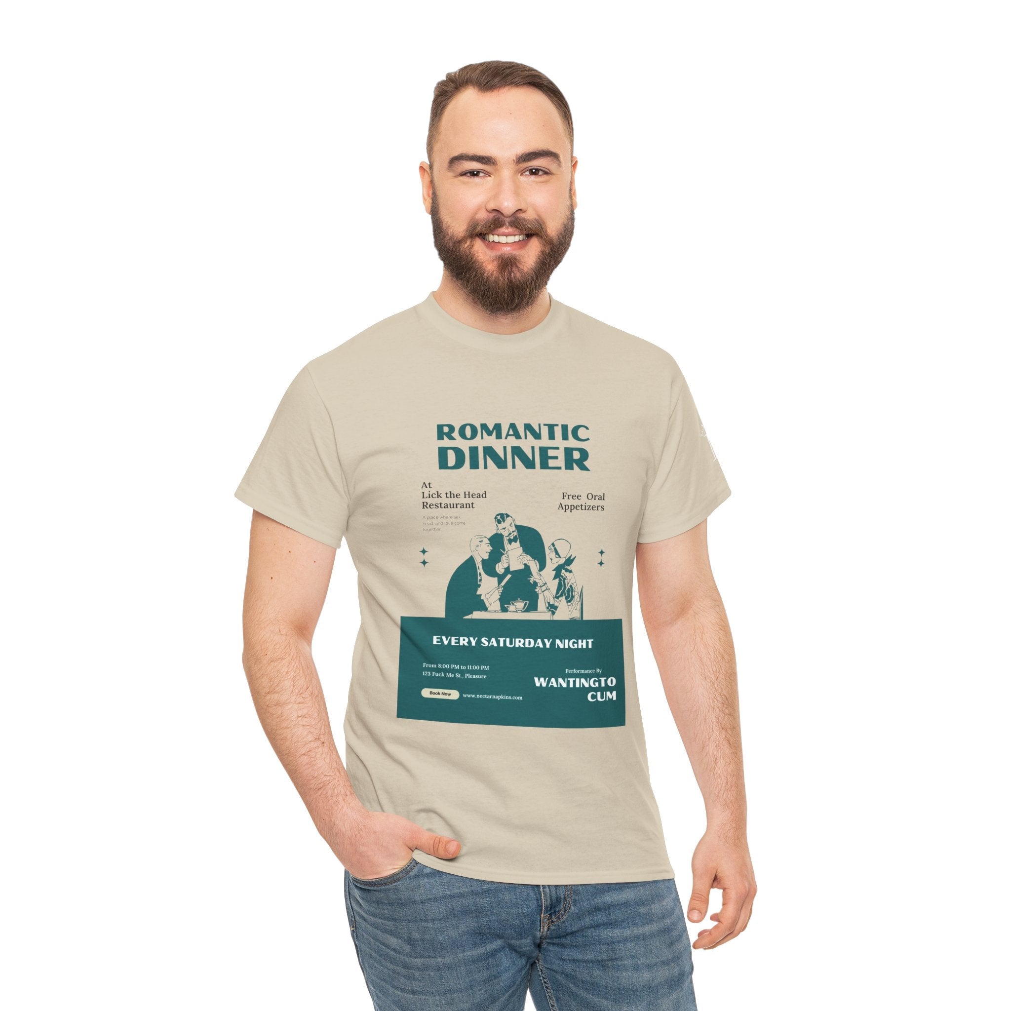Romantic Dinner | Mix & Match 100% Cotton Unisex Fun-Flirty Lovers’ Tees