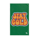 Stay Gold Retro Sticker Green | Mix & Match Classic Fun-Flirty Lovers’ Towels