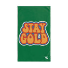 Stay Gold Retro Sticker Green | Mix & Match Classic Fun-Flirty Lovers’ Towels