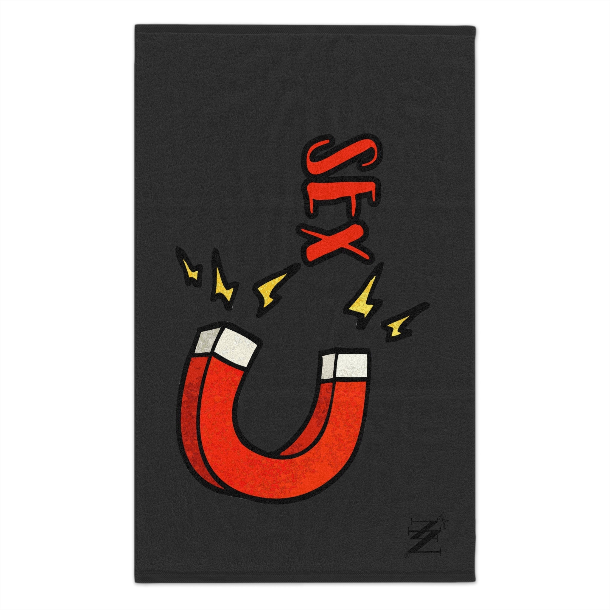 Sex Magnet Dark Grey | Mix & Match Soft Fun-Flirty Lovers’ Towels