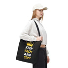 Keep Calm & Cum Queen King | Mix & Match Fun-Flirty Lovers’ Totes