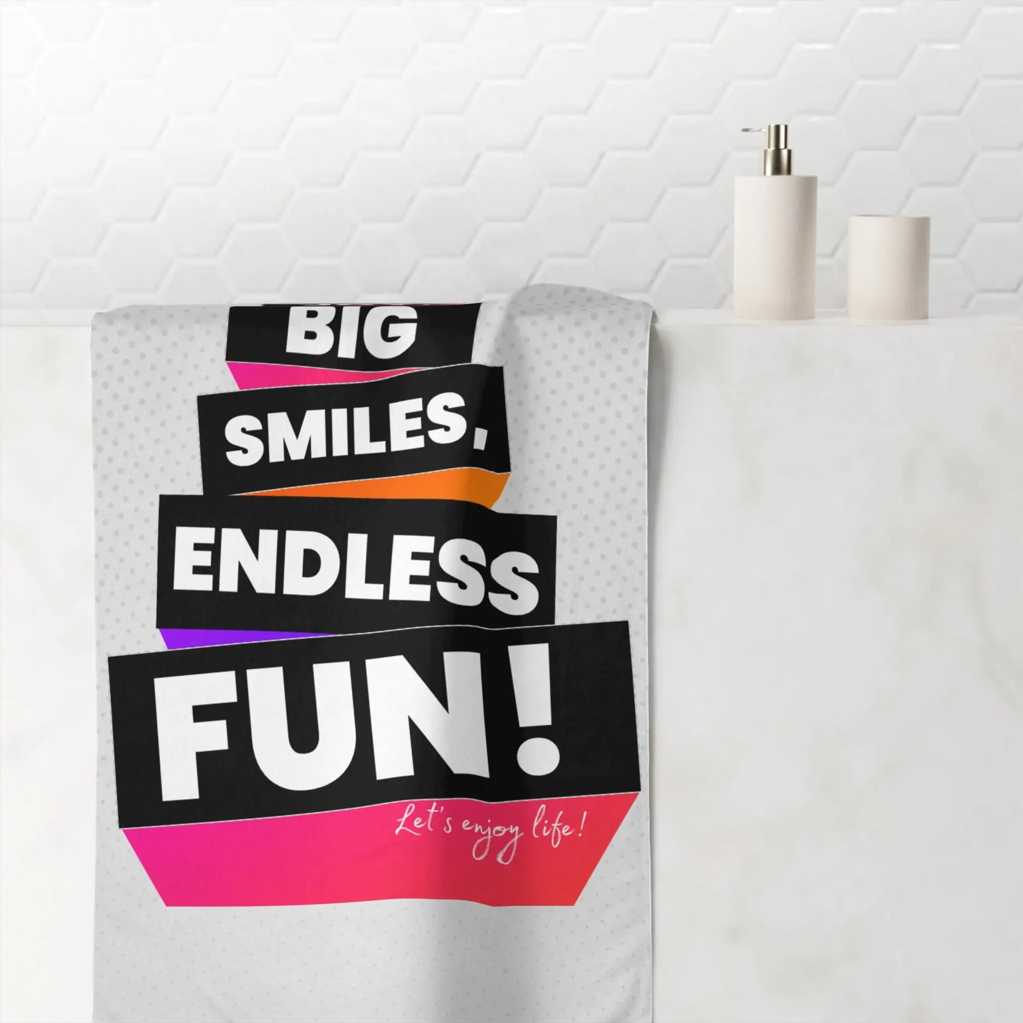 Pure Joy Big Smiles Endless Fun! Extra Large Towel