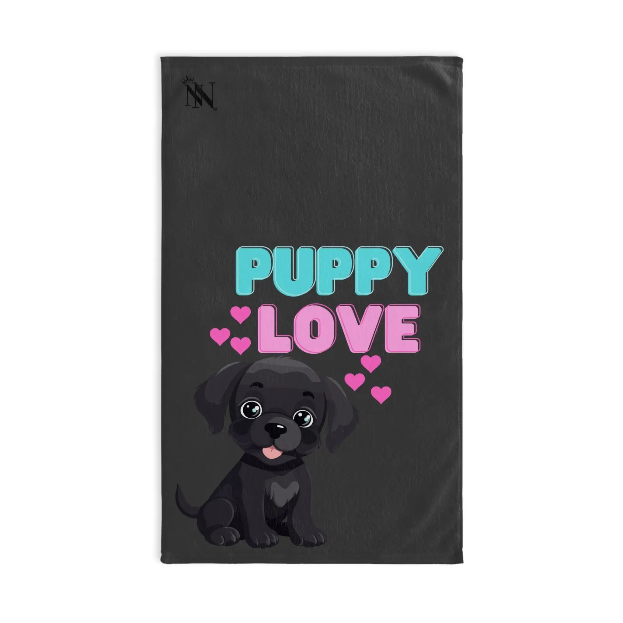 Puppy Love Dark Grey | Mix & Match Original Fun-Flirty Lovers’ Towels