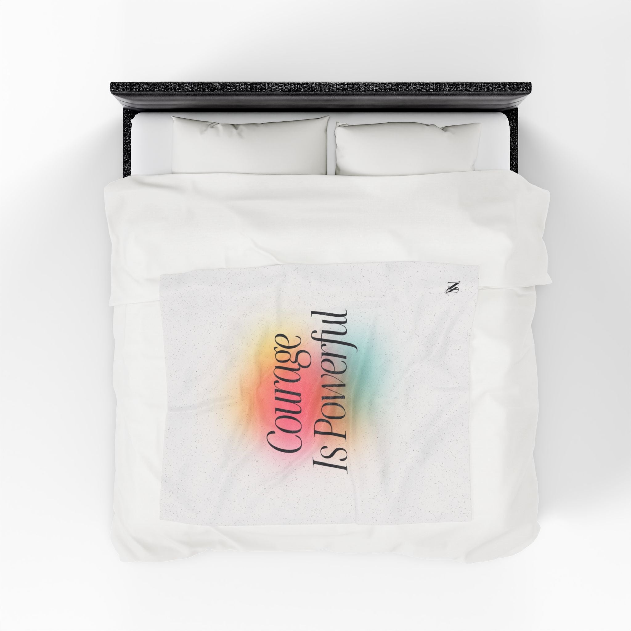 Courage Is Poweful | Mix & Match Velveteen Fun-Flirty Lovers’ Blankets