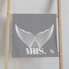 Mrs. Mrs. Mermaid Shareable Sides Grey Cum Towel