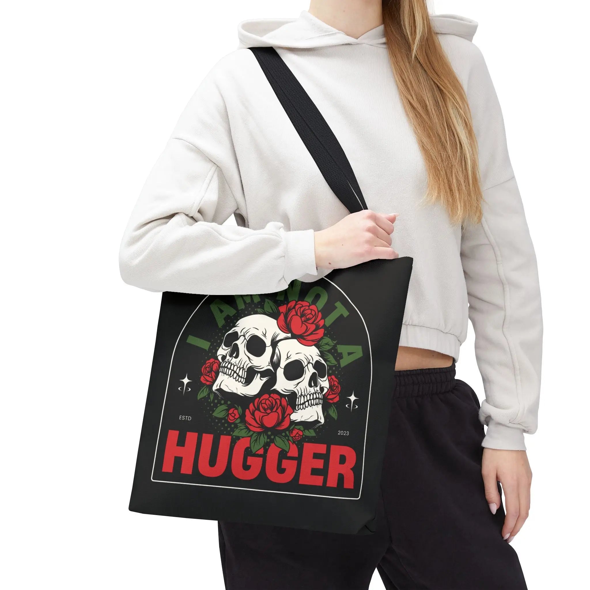 I Am Not a Hugger | Mix & Match Fun-Flirty Lovers’ Totes