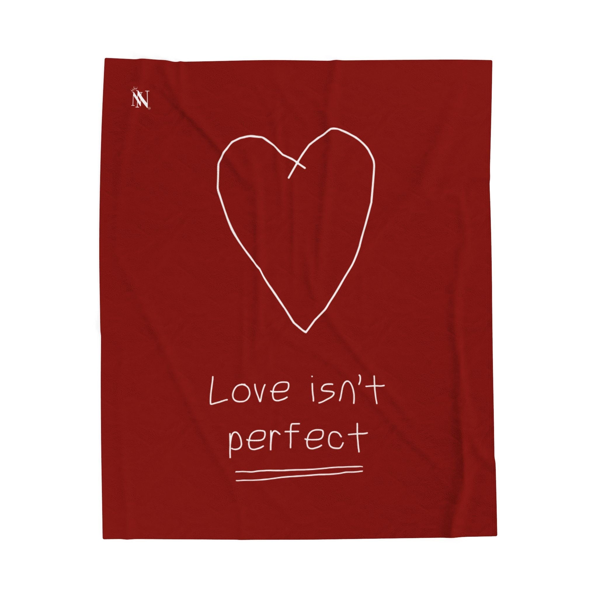 Love Isn’t Perfect Romantic Lovers Gifts Blanket
